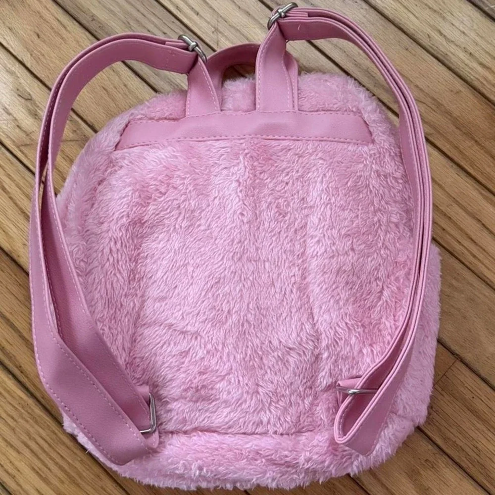 Melanie Martinez Portals Tour Pink fuzzy fairycore mini‎ backpack